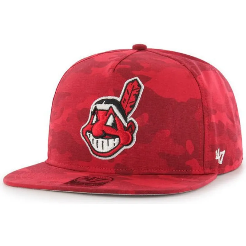 siltovka-rovna-kamuflaz-snapback-cleveland-indians-mlb-47-brand