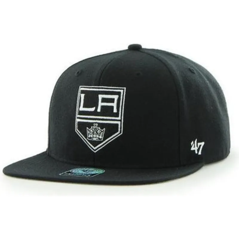 siltovka-rovna-cierna-snapback-los-angeles-kings-nhl-47-brand