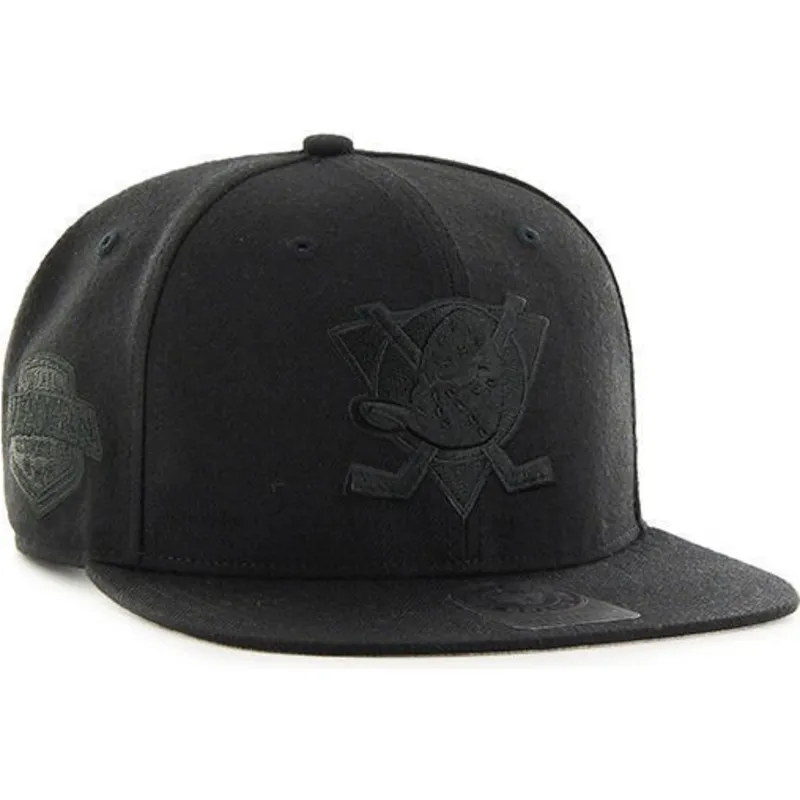 siltovka-rovna-cierna-snapback-anaheim-ducks-nhl-47-brand