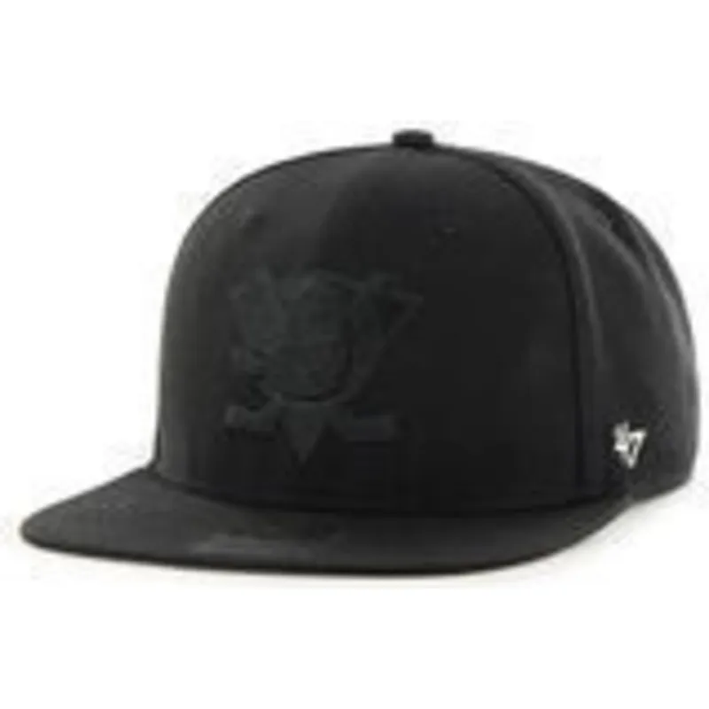 siltovka-rovna-cierna-snapback-anaheim-ducks-nhl-47-brand