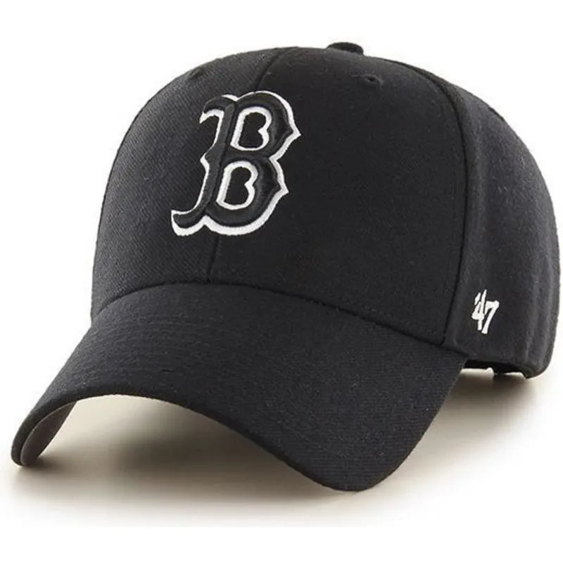 siltovka-zaoblena-cierna-snapback-boston-red-sox-mlb-47-brand