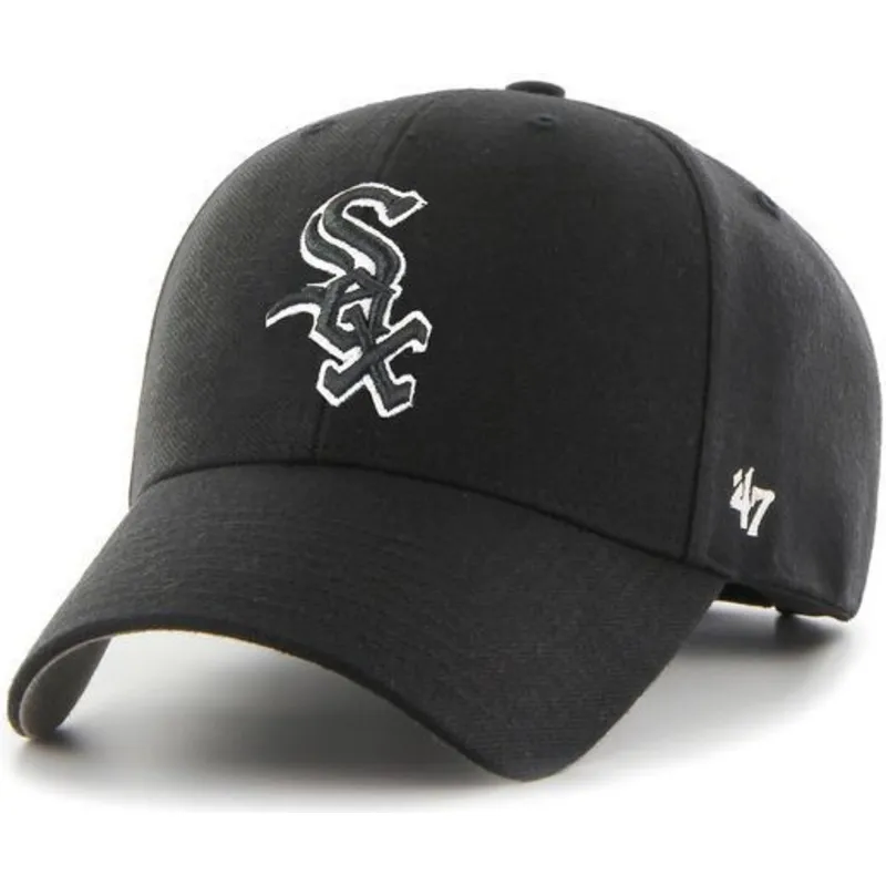 siltovka-zaoblena-cierna-snapback-chicago-white-sox-mlb-47-brand