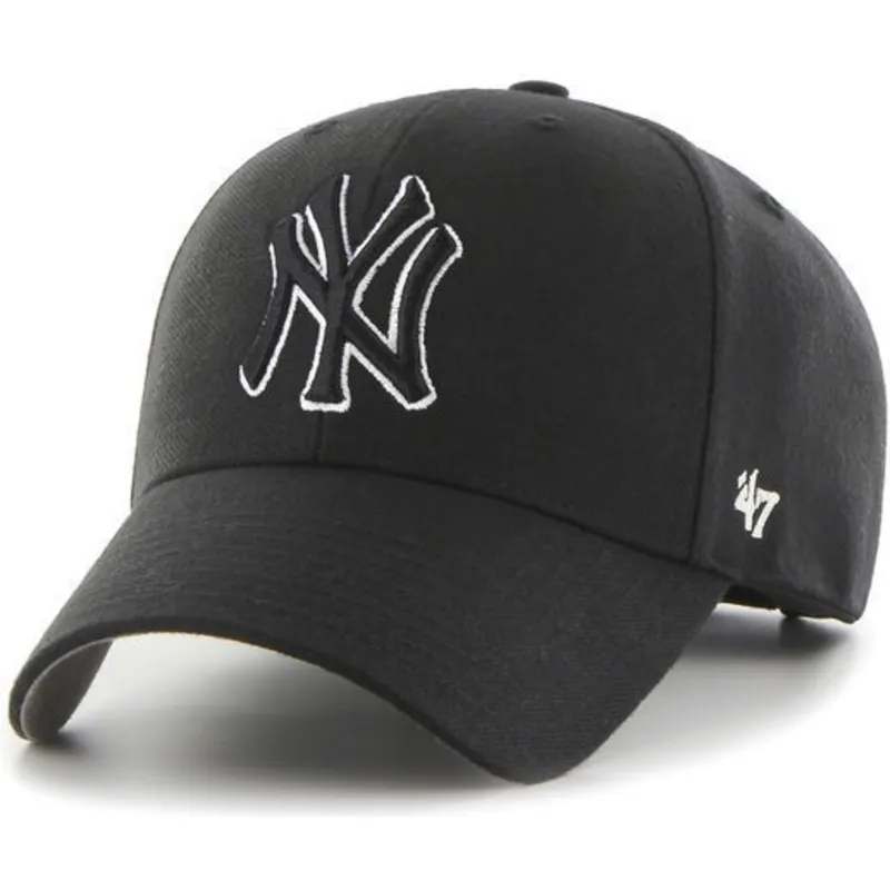 siltovka-zaoblena-cierna-snapback-new-york-yankees-mlb-47-brand