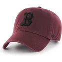 cap-zaoblena-red-adjustable-strap-granate-negro-boston-red-sox-mlb-47-brand