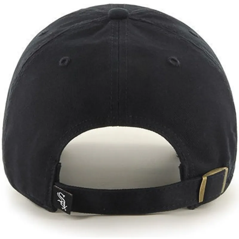 cap-zaoblena-black-adjustable-strap-chicago-white-sox-mlb-47-brand cap-zaoblena-black-adjustable-strap-chicago-white-sox-mlb-47-brand