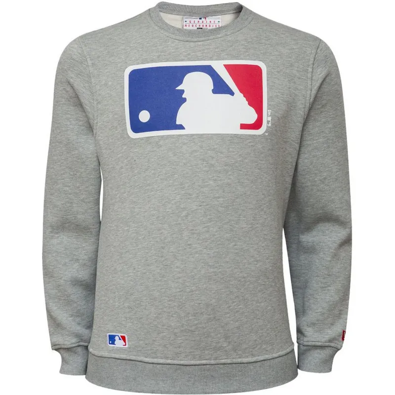 mikiny-bez-kapucne-siva-crew-neck-mlb-new-era