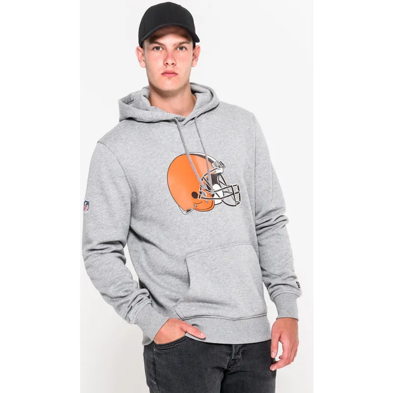 mikiny-s-kapucnou-siva-pullover-hoodie-cleveland-browns-nfl-new-era