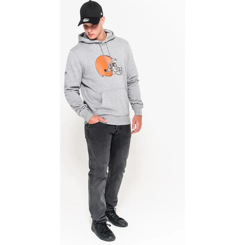mikiny-s-kapucnou-siva-pullover-hoodie-cleveland-browns-nfl-new-era