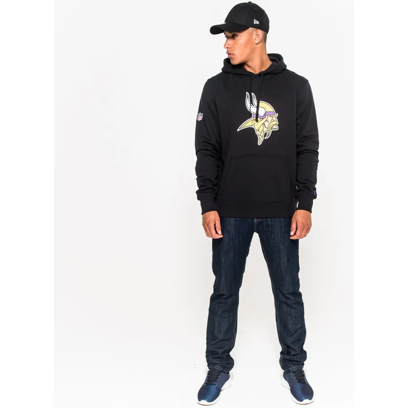 mikiny-s-kapucnou-cierna-pullover-hoodie-minnesota-vikings-nfl-new-era
