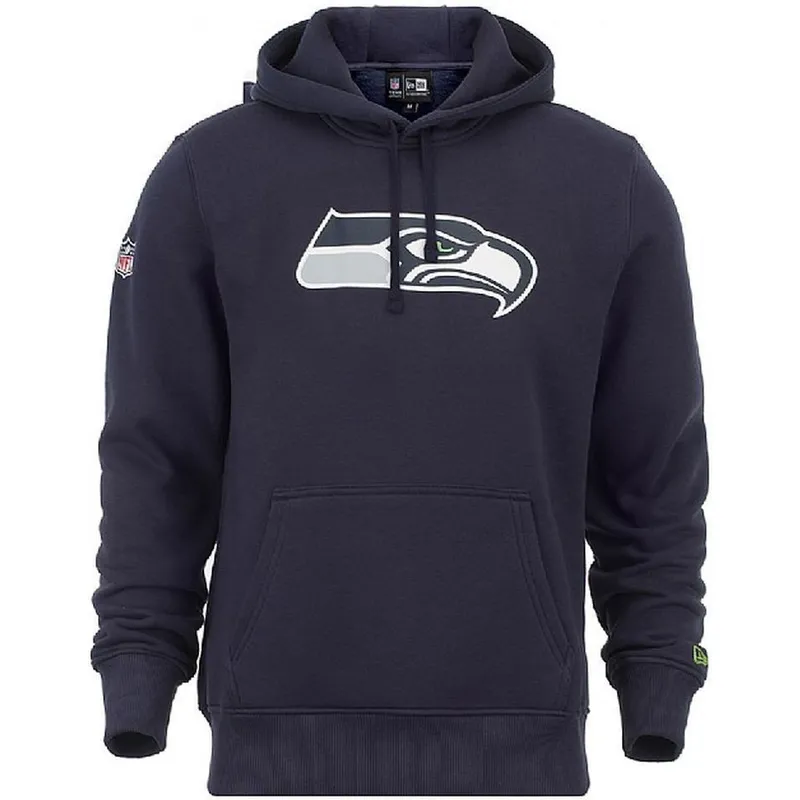 seattle-seahawks-nfl-new-era-pullover-hoodie-in-blau-mit-kapuze