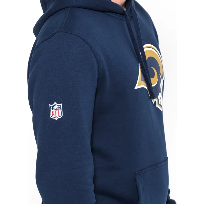 mikiny-s-kapucnou-modra-pullover-hoodie-los-angeles-rams-nfl-new-era