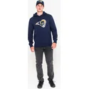 mikiny-s-kapucnou-modra-pullover-hoodie-los-angeles-rams-nfl-new-era