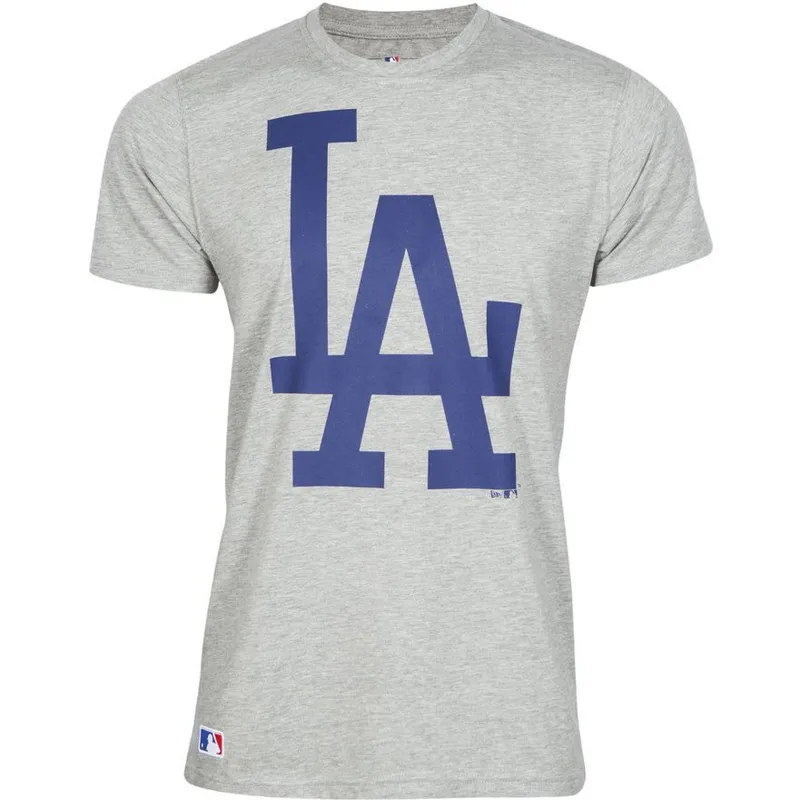 tricka-kratky-rukav-siva-los-angeles-dodgers-mlb-new-era