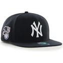 schwarze-snapback-kappe-new-york-yankees-mlb-sure-shot-captain-von-47-brand