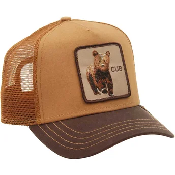siltovka-zaoblena-hneda-snapback-osezno-cub-the-farm-goorin-bros