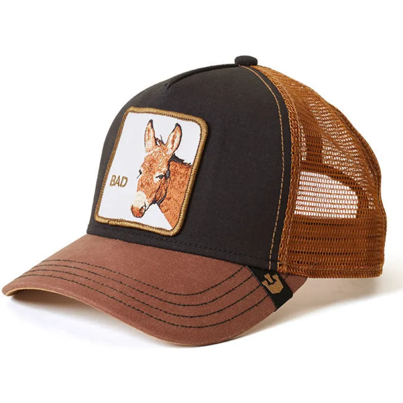 siltovka-zaoblena-cierna-snapback-bad-ass-the-farm-goorin-bros
