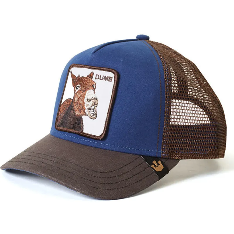 siltovka-zaoblena-modra-snapback-dumbass-the-farm-goorin-bros