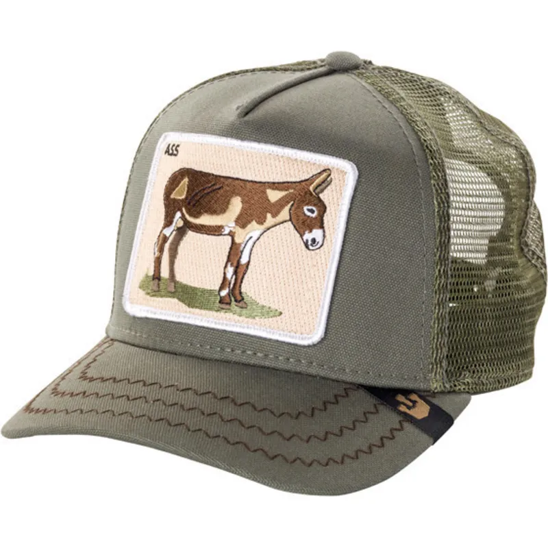 siltovka-zaoblena-zelena-snapback-donkey-ass-the-farm-goorin-bros