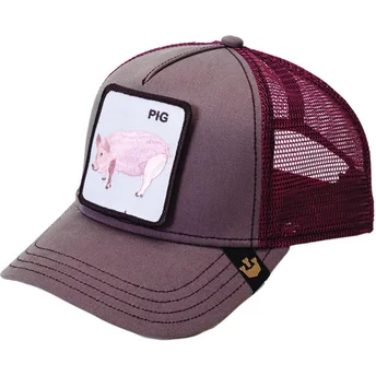 siltovka-zaoblena-cervena-snapback-pig-the-farm-goorin-bros