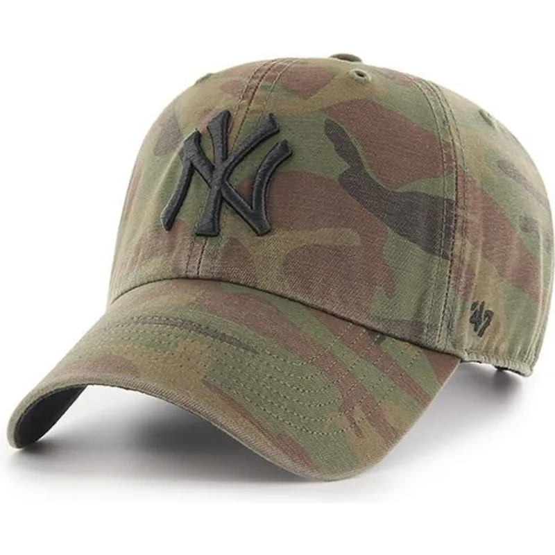 cap-zaoblena-camouflage-adjustable-strap-negro-new-york-yankees-mlb-47-brand cap-zaoblena-camouflage-adjustable-strap-negro-new-york-yankees-mlb-47-brand