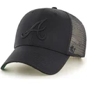 schwarze-trucker-kappe-mit-schwarzem-logo-der-atlanta-braves-mlb-mvp-branson-von-47-brand