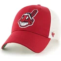 siltovka-zaoblena-cervena-snapback-cleveland-indians-mlb-47-brand