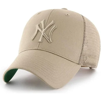Cap zaoblená beige snapback New York Yankees MLB 47 Brand
