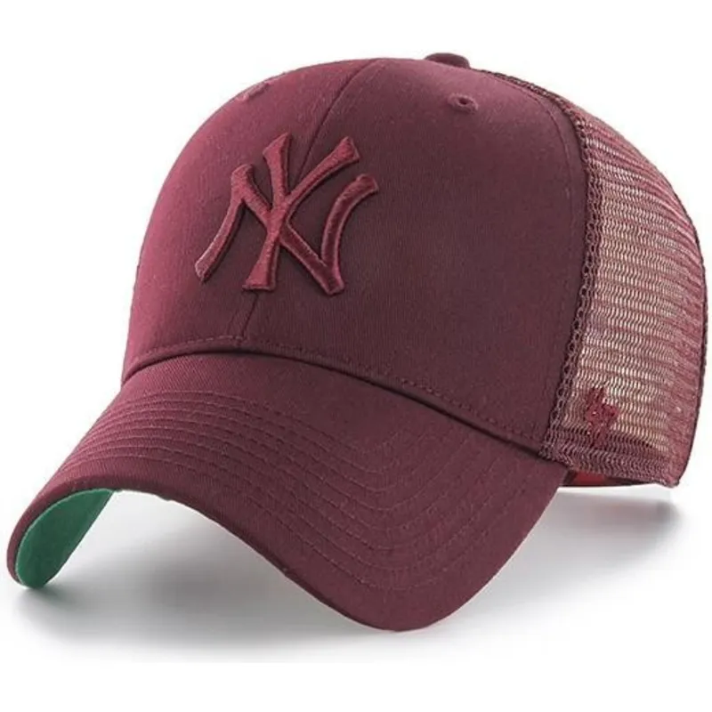 siltovka-zaoblena-cervena-snapback-new-york-yankees-mlb-47-brand