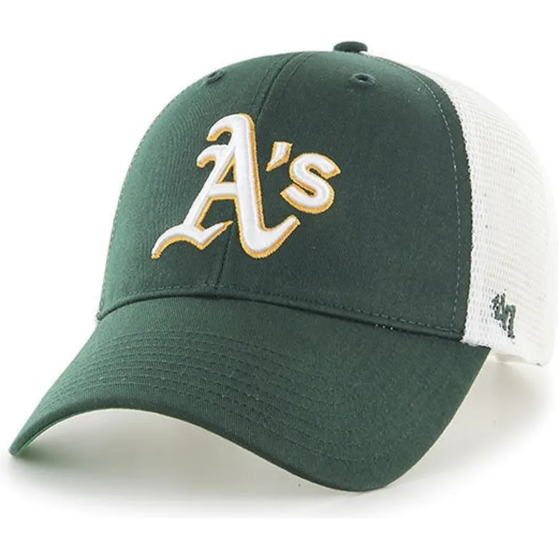 siltovka-zaoblena-zelena-snapback-oakland-athletics-mlb-47-brand