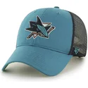 siltovka-zaoblena-zelena-snapback-san-jose-sharks-nhl-47-brand