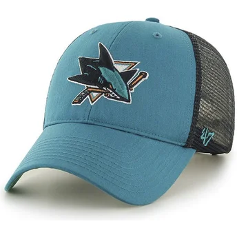 siltovka-zaoblena-zelena-snapback-san-jose-sharks-nhl-47-brand