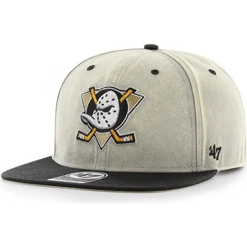 siltovka-rovna-siva-snapback-anaheim-ducks-nhl-47-brand