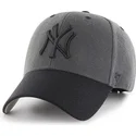 schwarze-new-york-yankees-mlb-mvp-audible-2-tone-cap-mit-gebogenem-schirm-von-47-brand