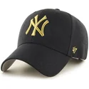 cap-zaoblena-black-adjustable-strap-oro-new-york-yankees-mlb-47-brand
