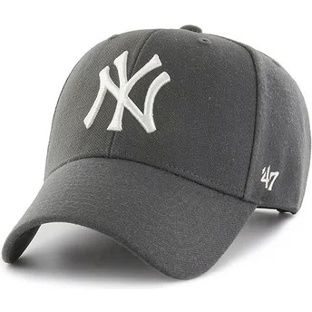 cap-zaoblena-gray-snapback-new-york-yankees-mlb-47-brand