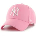 siltovka-zaoblena-ruzova-snapback-new-york-yankees-mlb-47-brand