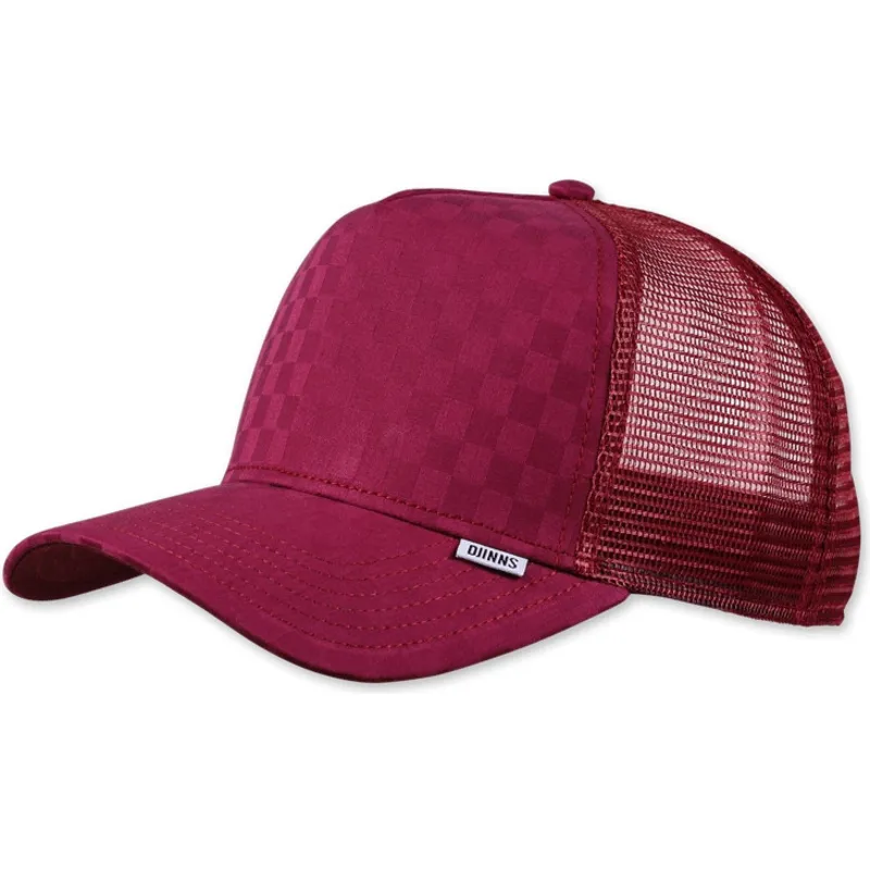 siltovka-zaoblena-cervena-snapback-a-cuadros-tie-check-djinns