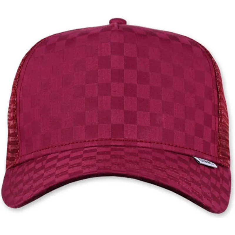 siltovka-zaoblena-cervena-snapback-a-cuadros-tie-check-djinns