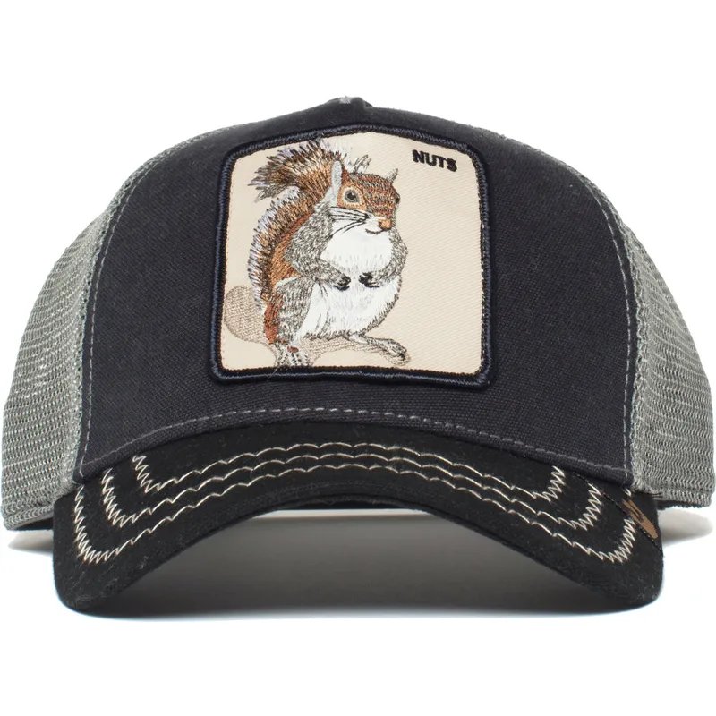 siltovka-zaoblena-tmavomodra-snapback-squirrel-master-the-farm-goorin-bros