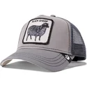 siltovka-zaoblena-siva-snapback-shades-of-black-the-farm-goorin-bros