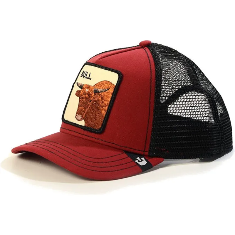 siltovky-zaoblena-kamionista-cervena-snapback-toro-bull-the-farm-de-goorin-bros