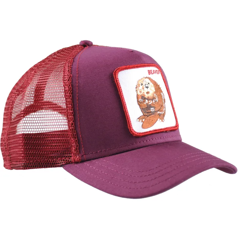 siltovka-zaoblena-cervena-snapback-two-beavers-the-farm-goorin-bros