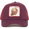 siltovka-zaoblena-cervena-snapback-two-beavers-the-farm-goorin-bros