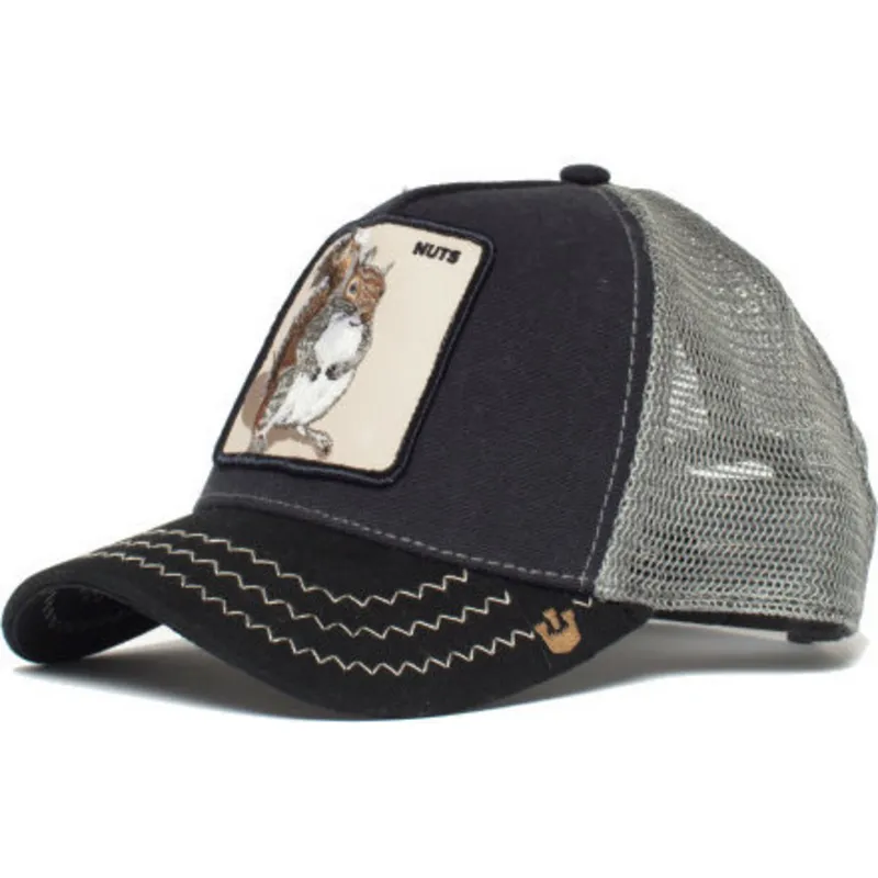 siltovka-zaoblena-tmavomodra-snapback-squirrel-master-the-farm-goorin-bros