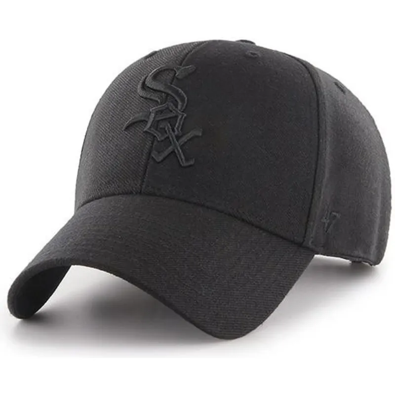 siltovka-zaoblena-cierna-snapback-chicago-white-sox-mlb-47-brand