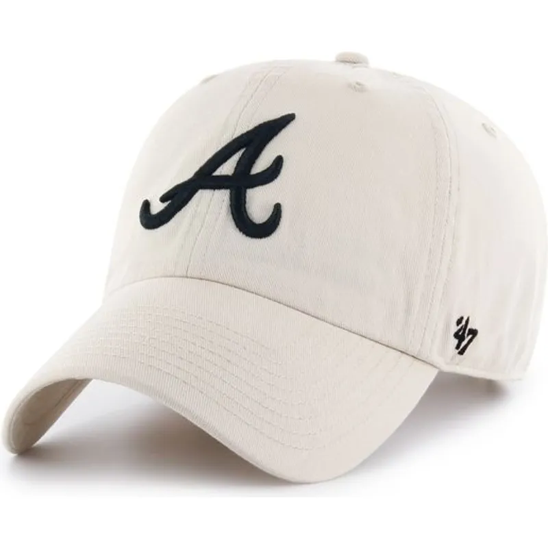 siltovka-zaoblena-krem-nastavitelny-atlanta-braves-mlb-clean-up-atlanta-braves-mlb-47-brand
