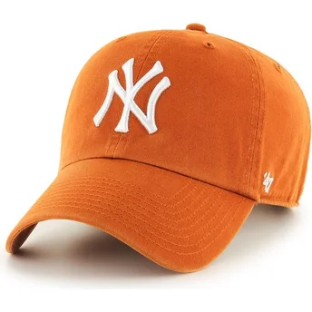 Cap zaoblená orange adjustable strap New York Yankees MLB 47 Brand