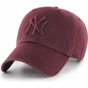 cap-zaoblena-red-adjustable-strap-granate-logos-granates-new-york-yankees-mlb-47-brand