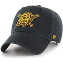 schwarze-gebogene-kappe-mit-pittsburgh-pirates-piratenlogo-mlb-clean-up-von-47-brand