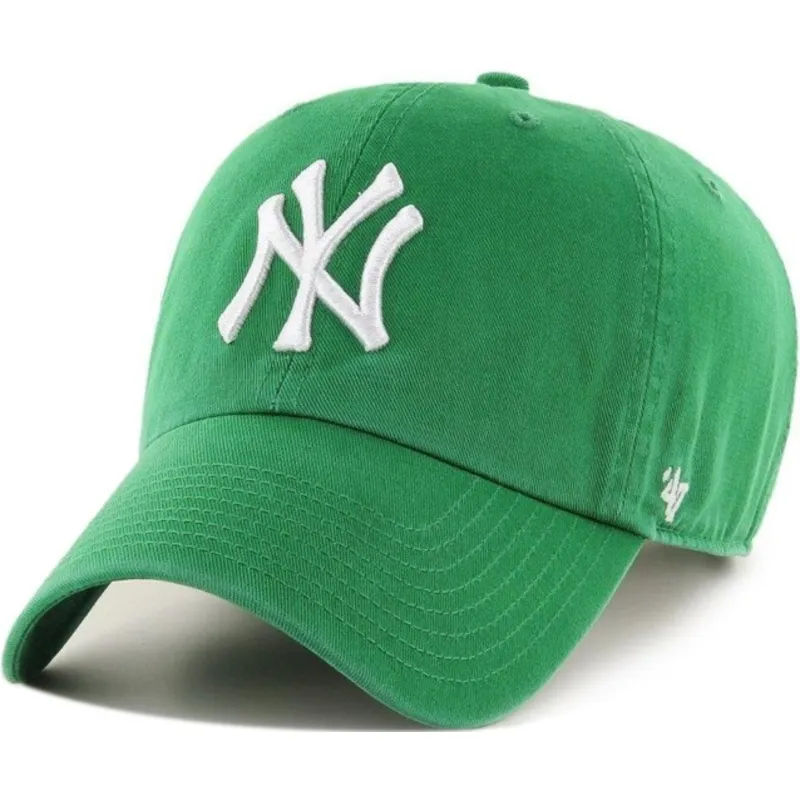 47-brand-curved-brim-new-york-yankees-mlb-clean-up-cap-grun